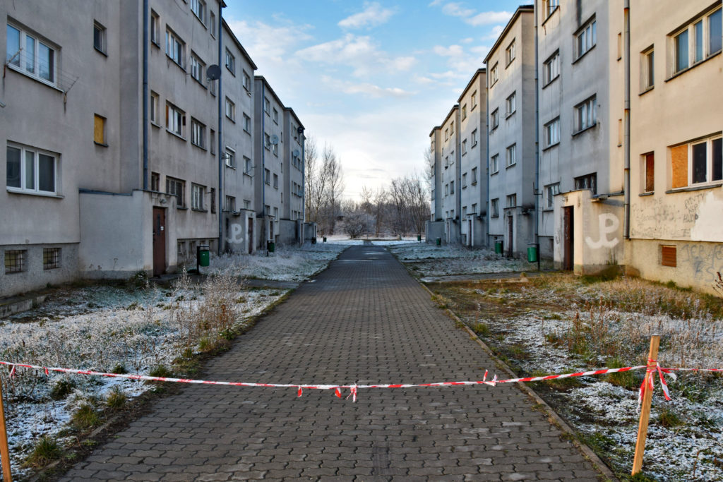 Warszawa, opuszczone osiedle Dudziarska. Olszynka Grochowska