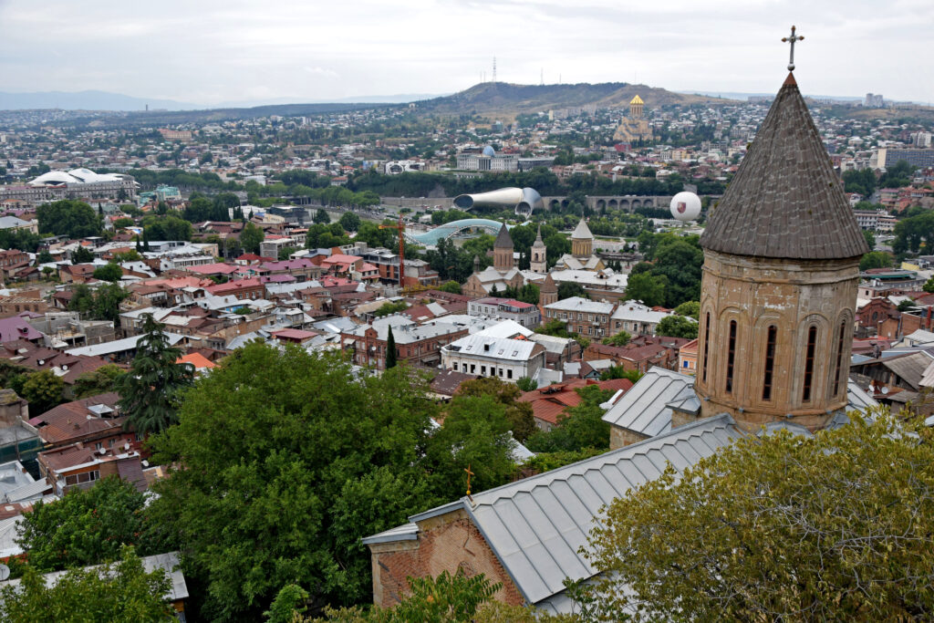 Betlemi, widok na Tbilisi, Gruzja Gdzie Los Poniesie