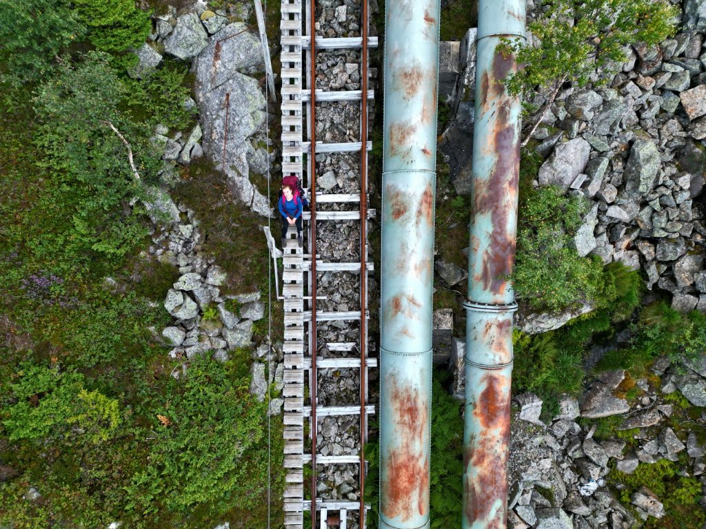 Najdłuższe drewniane schody na świecie Florli Norwegia