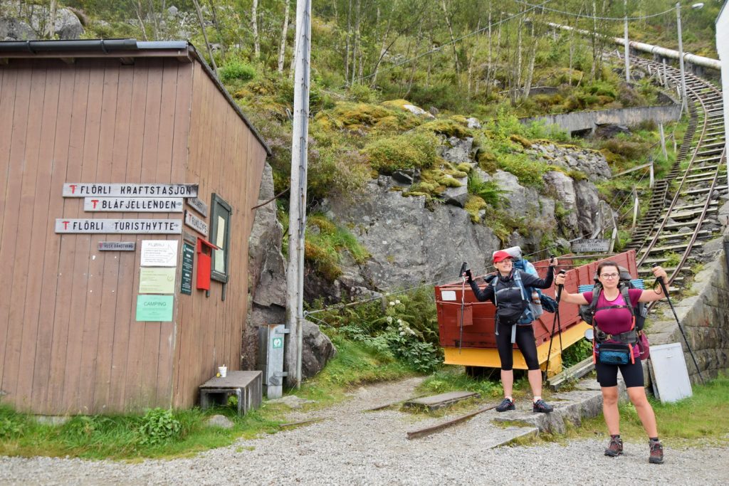 Najwyższe najdłuższe drewniane schody świata Norwegia Flørli