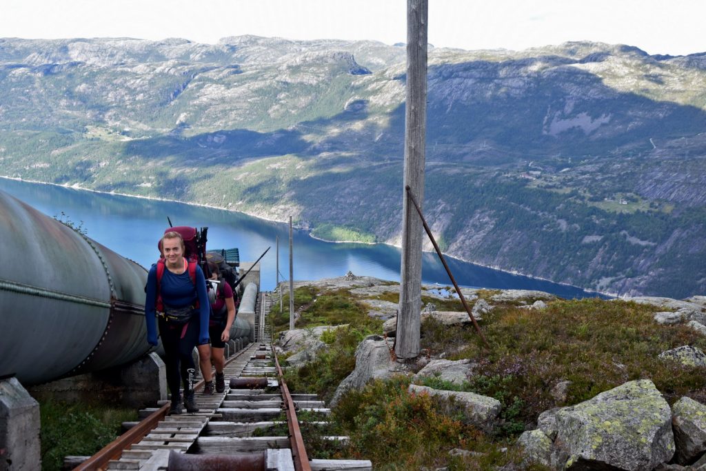 Najdłuższe drewniane schody na świecie Florli Norwegia